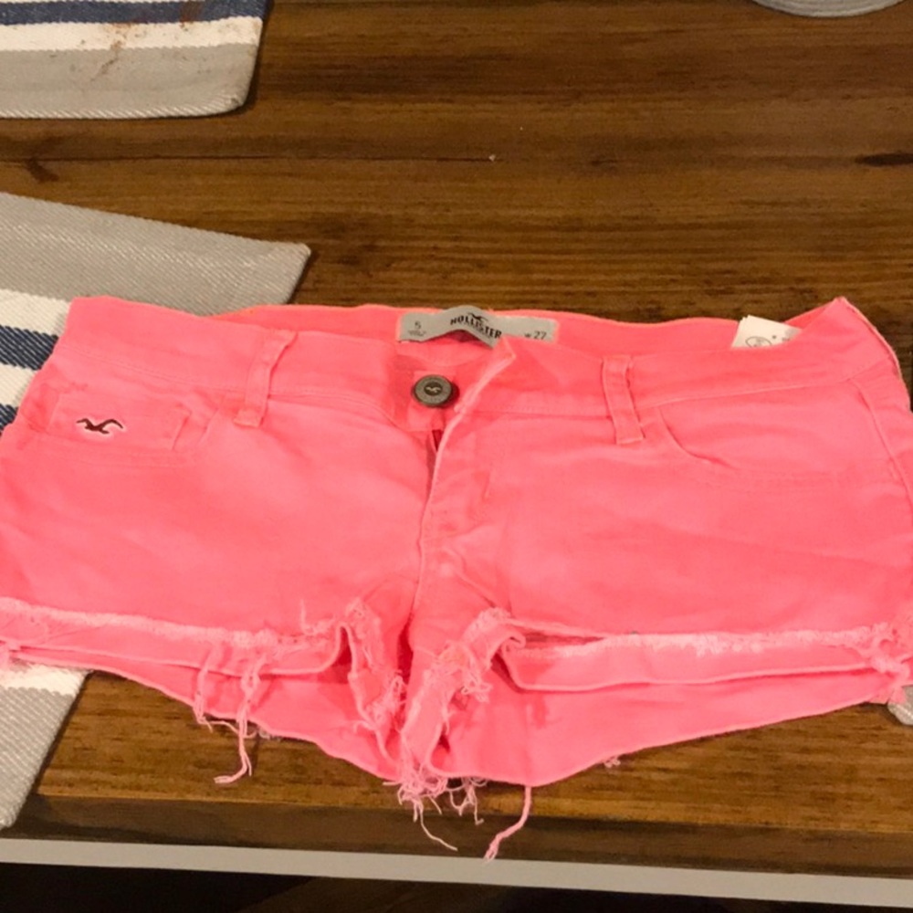 Pink hollister shorts NEW